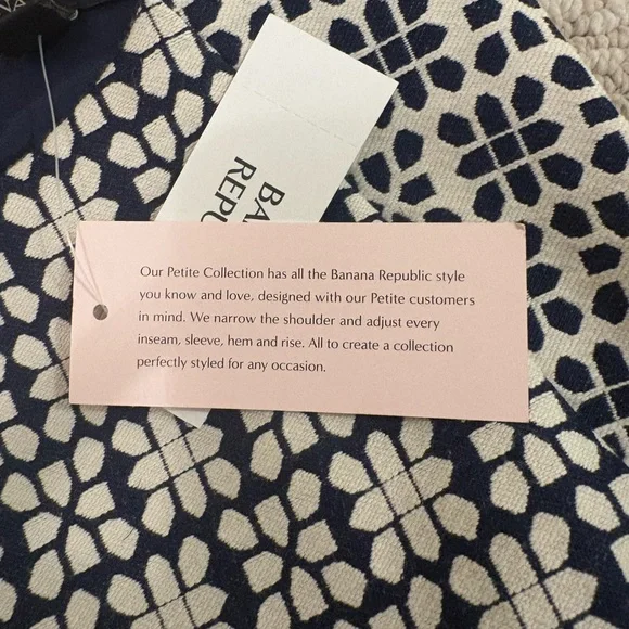 Banana Republic Navy and White Patterned Mini Dress - Picture 5 of 16